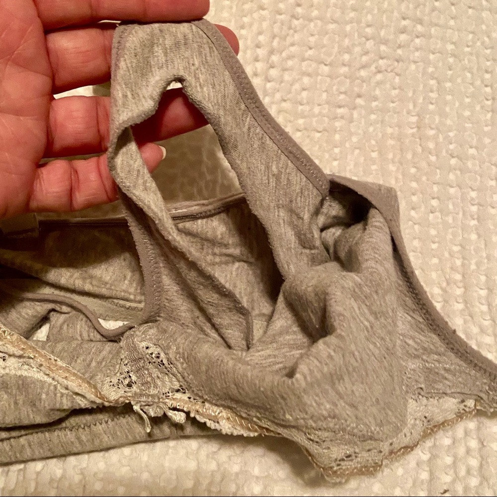 38C NURSING BRA GREY WITH LACE ACCENTS - Picture 6 of 8